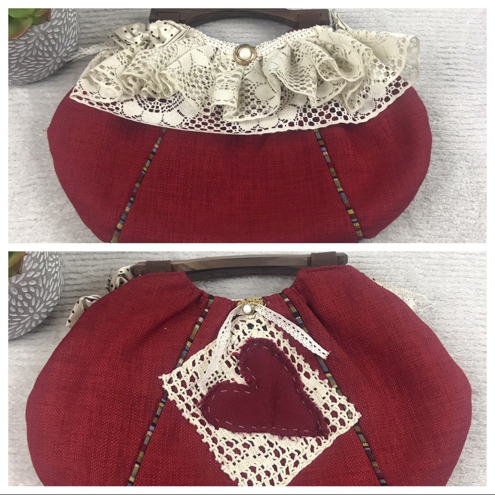 1154 Lill Studio Boutique Handbag - Lace Wood